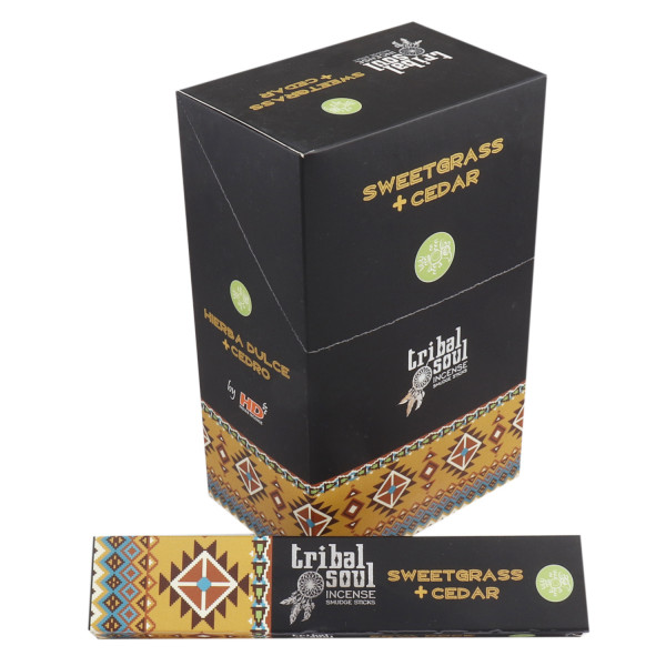 HD Tribal Soul Sweetgrass + Cedar 15 Gm Doz Pack 