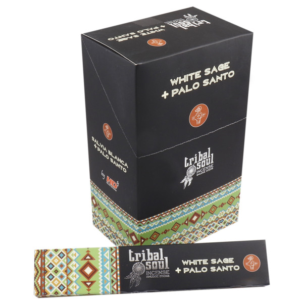 HD Tribal Soul White Sage + Palo Santo 15 Gm Doz Pack 