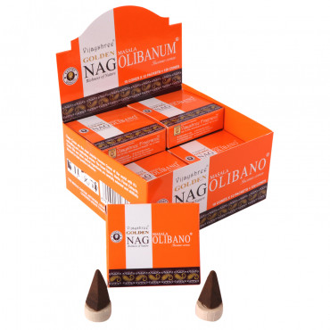Golden Nag Olibanum Cone Dozen Box 