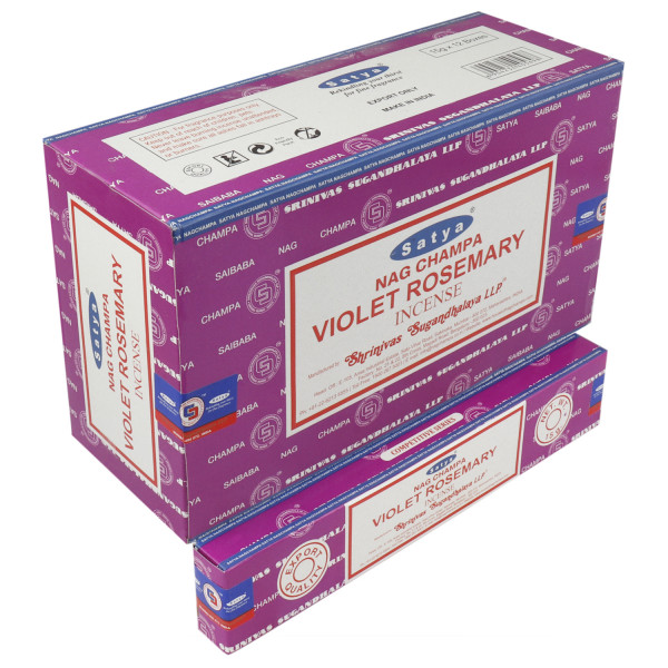 Satya Violet Rosemary 15 Gm Dozen Box 