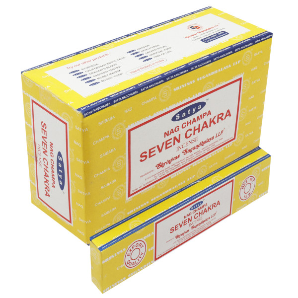 Satya Seven Chakra 15 Gm Dozen Box 