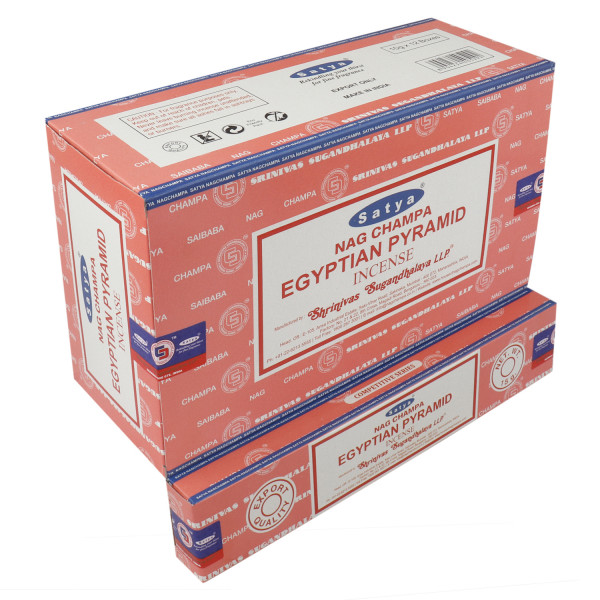 Satya Egyptian Pyramid 15 Gm Dozen Box 