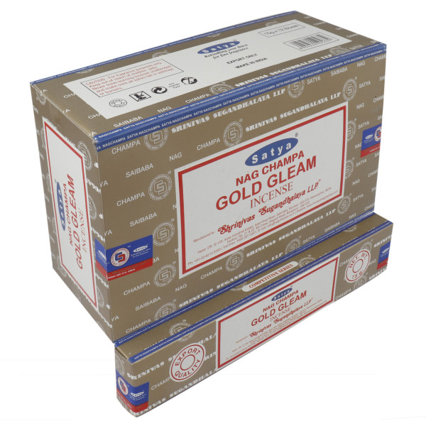 Satya Gold Gleam 15 Gm Dozen Box 