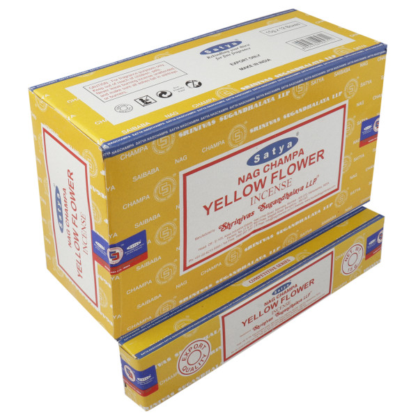 Satya Yellow Flower 15 Gm Dozen Box 