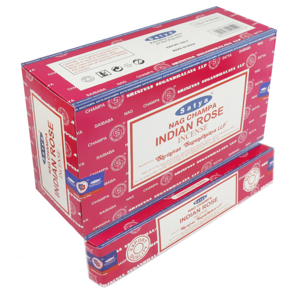 Satya Indian Rose 15 Gm Dozen Box 